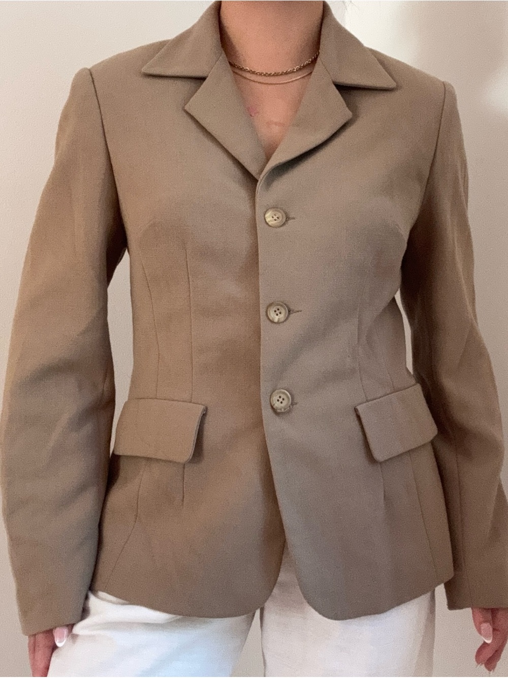 Esprit Tan Tailored Blazer Jacket